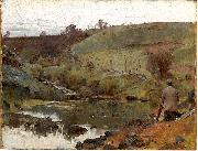 Tom roberts A quiet day on Darebin Creek oil on canvas